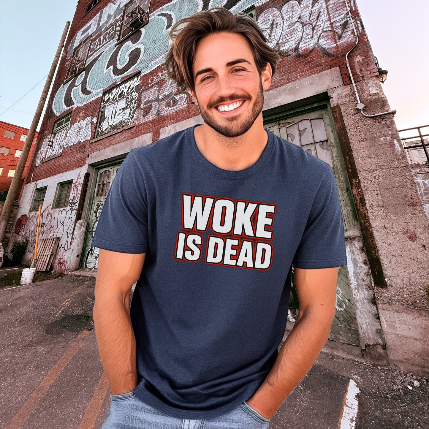 Woke Is Dead Statement Streetwear T-Shirt