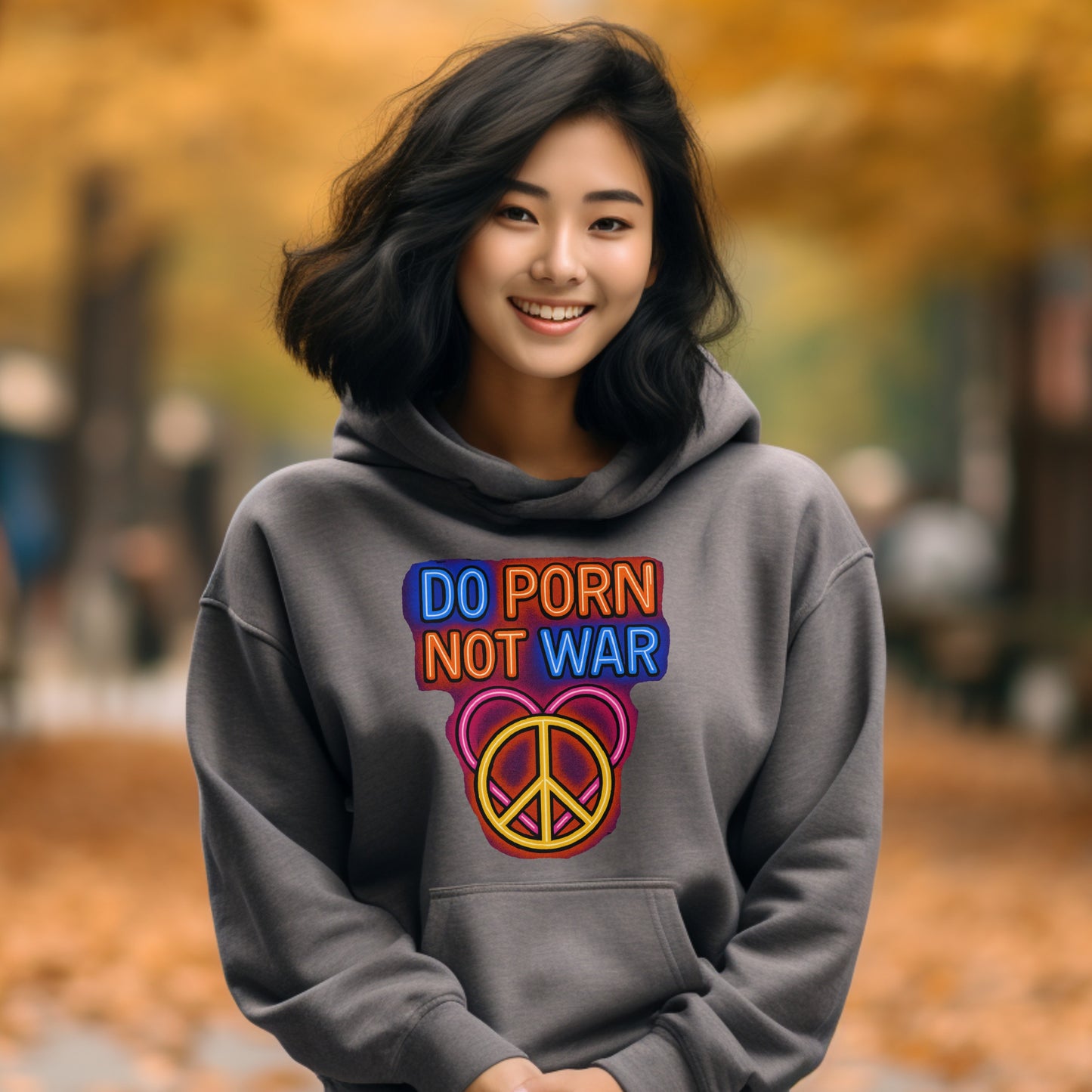 Do Porn Not War Graphic Printed Hoodie product