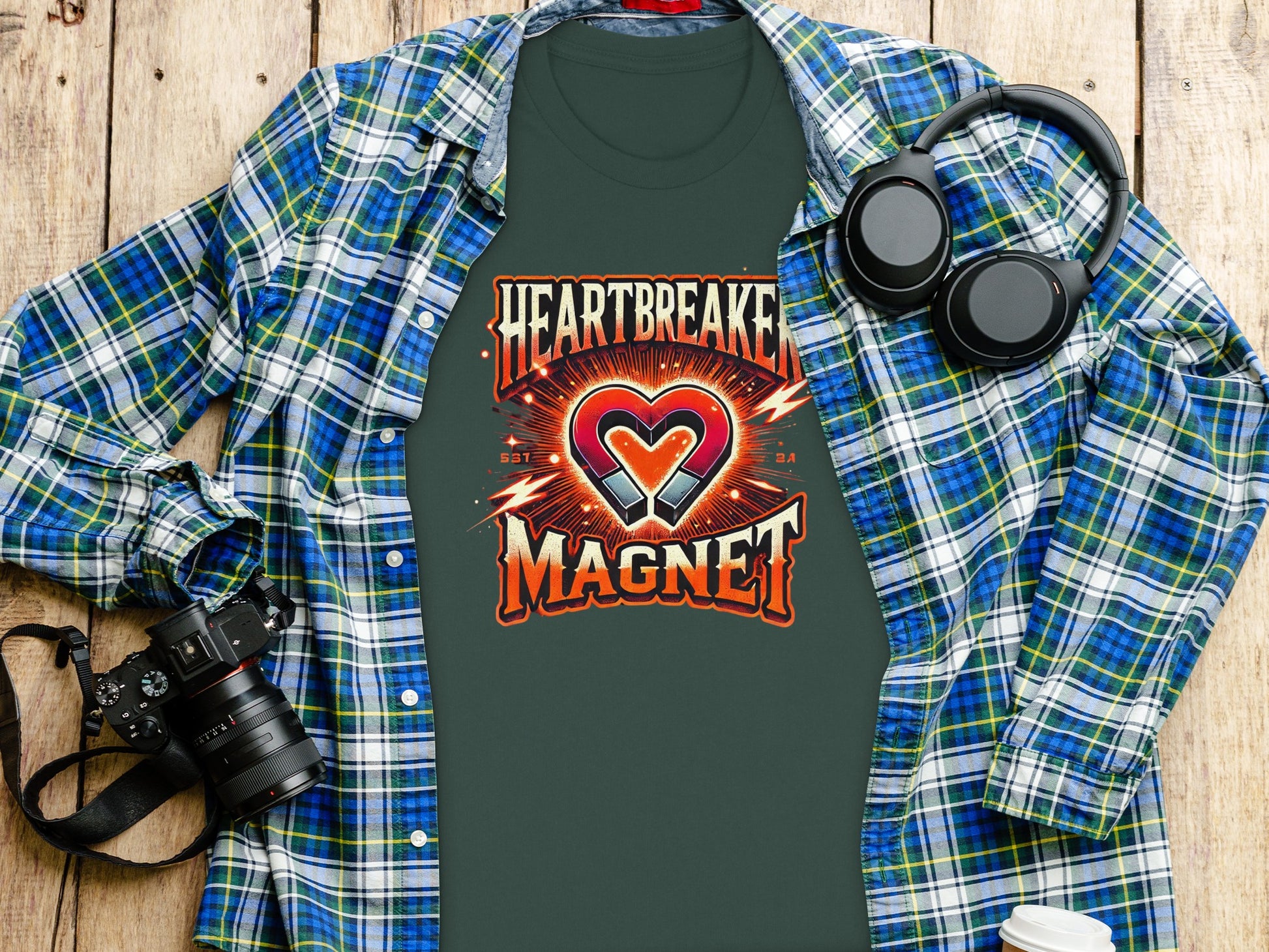 Heartbreaker Magnet Graphic Design T-shirt product type