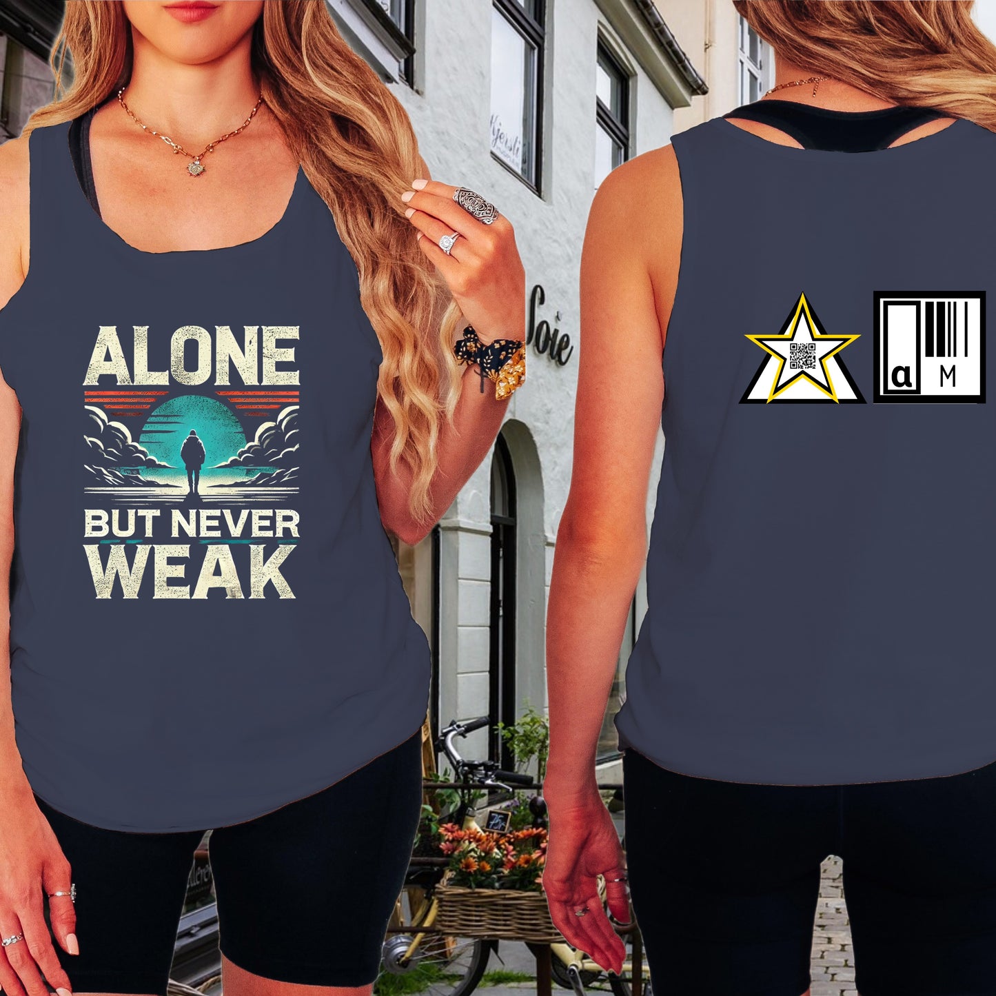 Alone But Never Weak Graphic Tank Top product