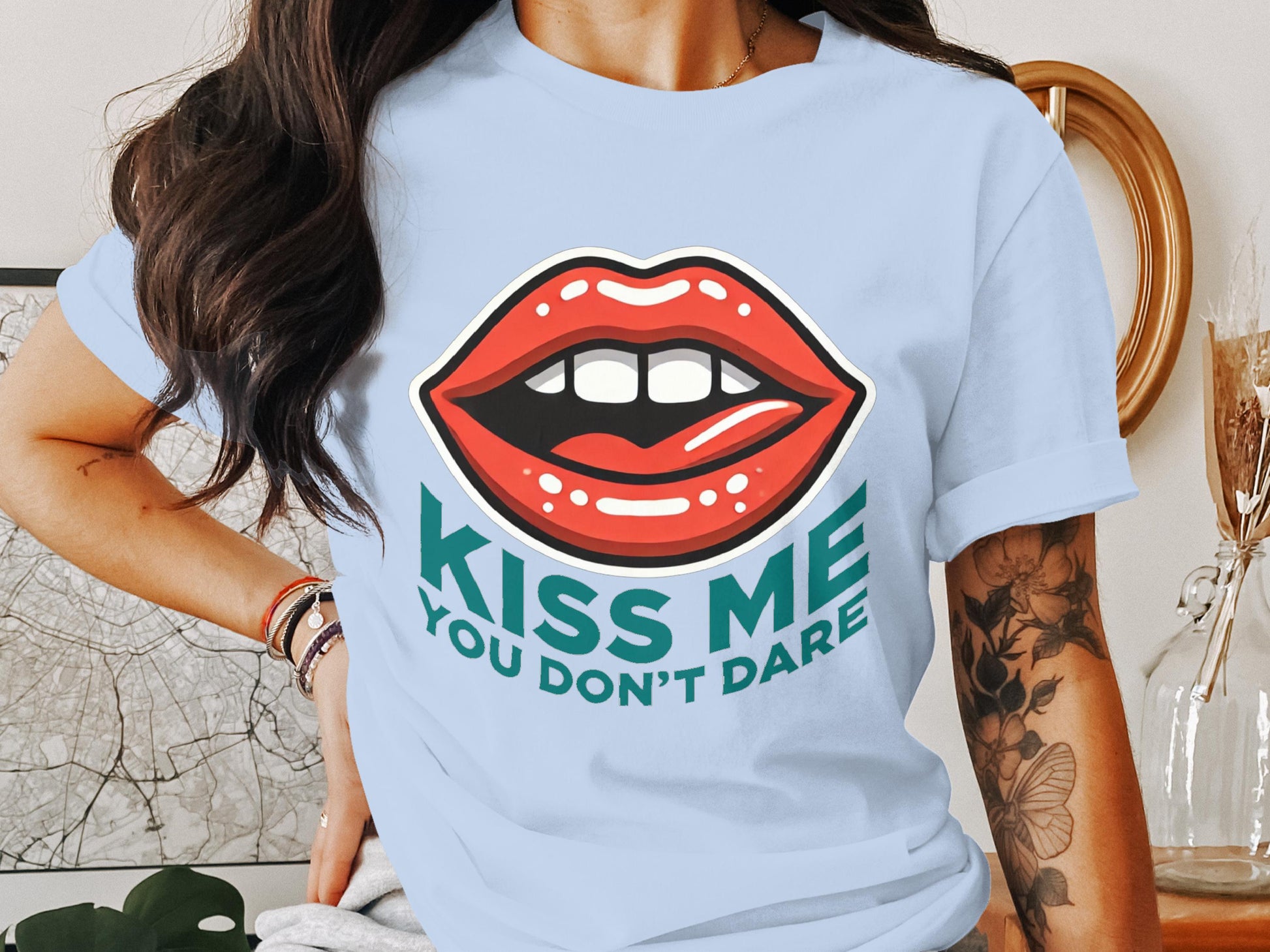 Kiss Me You Don't Dare Graphic Tee product