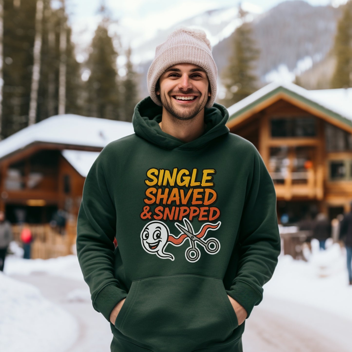 Single Shaved Snipped Graphic Hoodie product