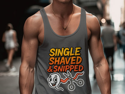 Single Shaved and Snipped Graphic Tank Top product type