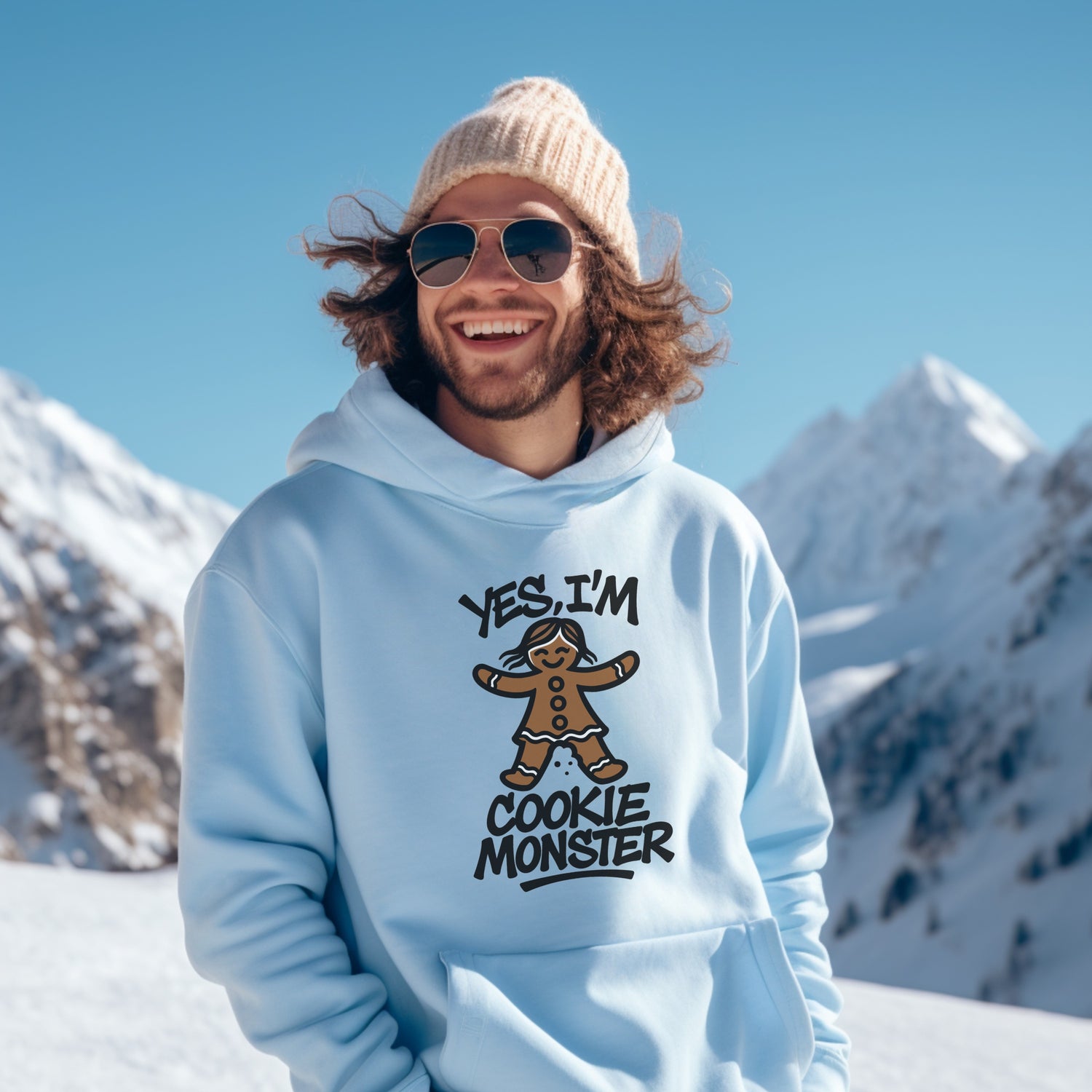 Yes I'm Cookie Monster Statement Hoodie product type