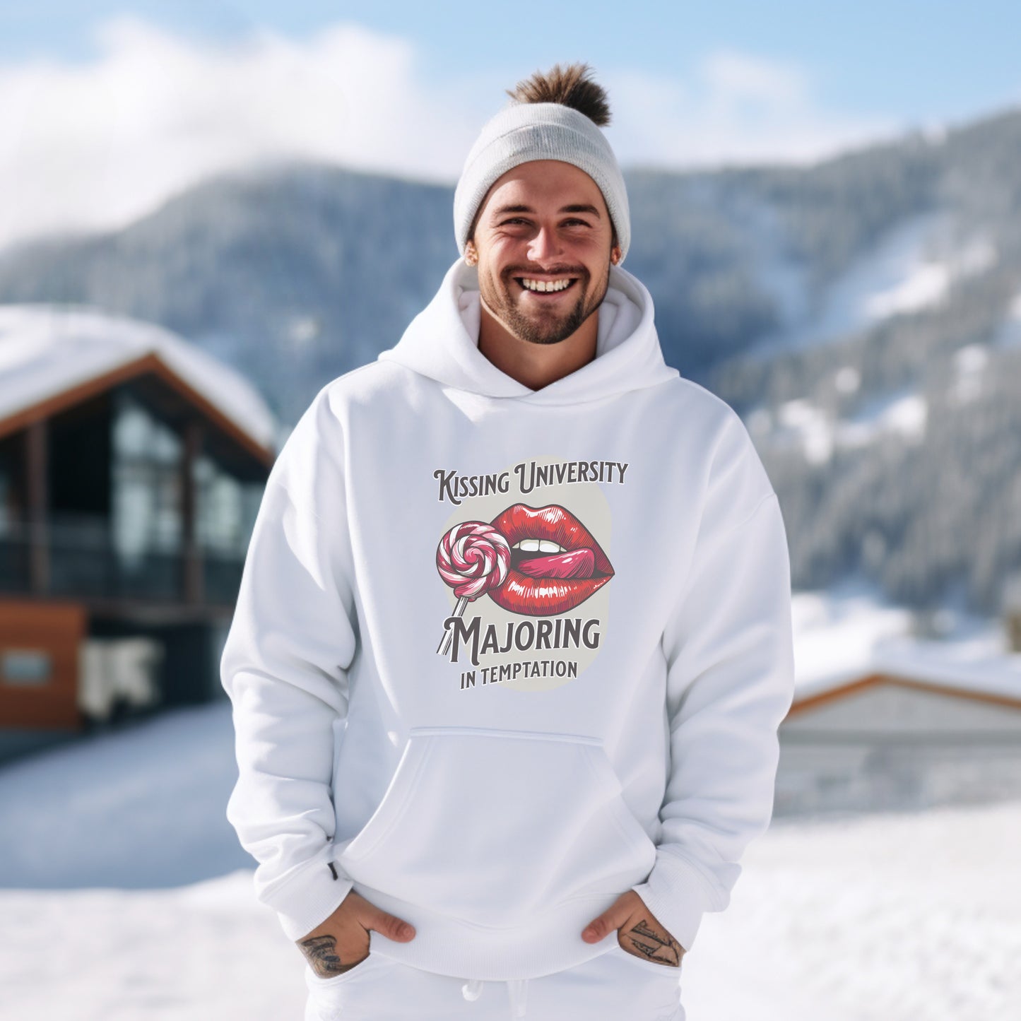 Kissing University Majoring in Temptation Hoodie product type
