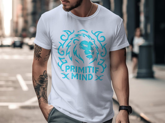 Primitif Mind Blue Lion Graphic Shirt product
