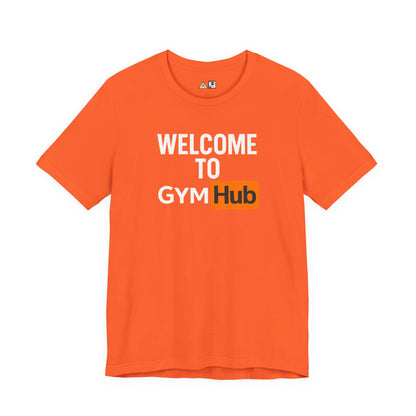 Welcome Gym Hub Obsession Tee – Unisex Streetwear Graphic Tee