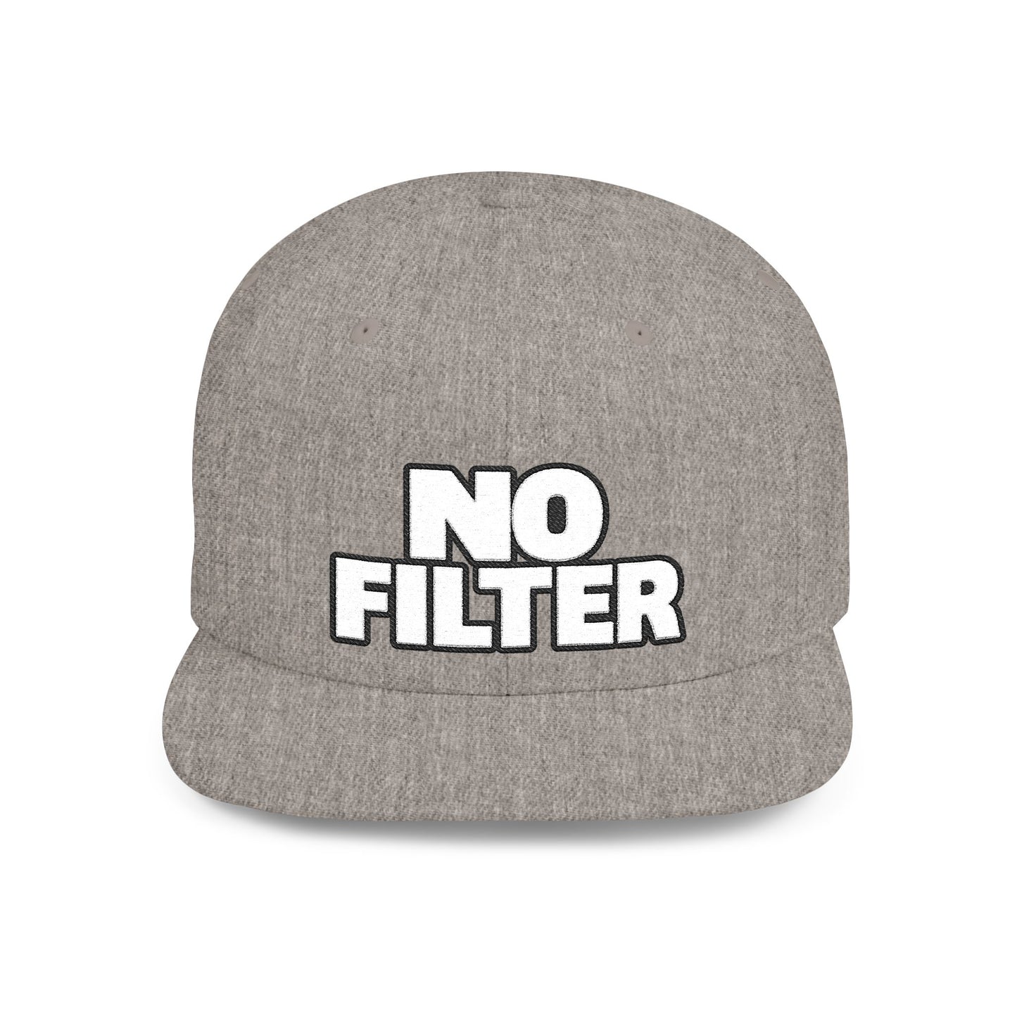 No Filter – Bold Sarcastic Streetwear Snapback