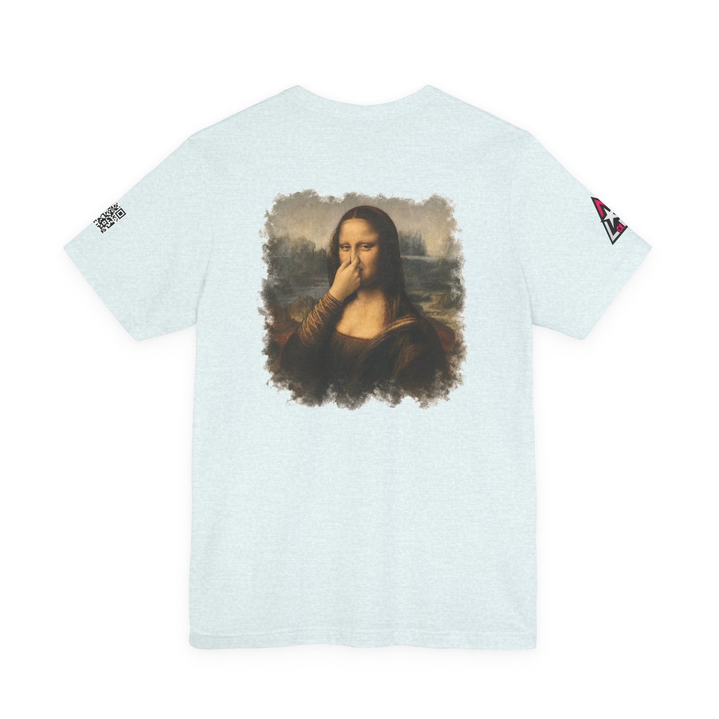 Something Smells Like Bullshit Graphic T-Shirt | Mona Lisa Parody Tee