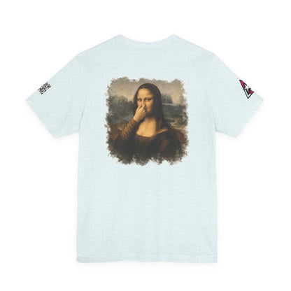 Something Smells Like Bullshit Graphic T-Shirt | Mona Lisa Parody Tee