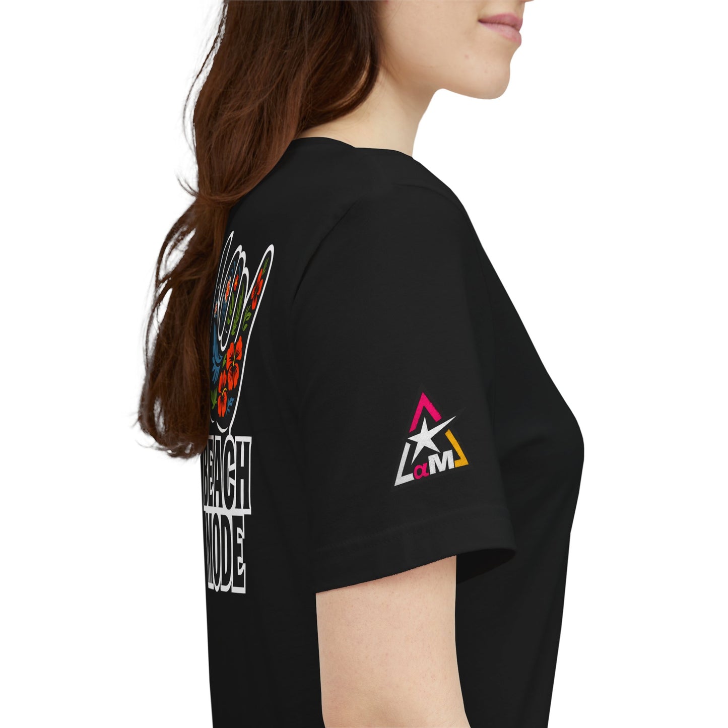 Beach Mode Graphic T-Shirt | Shaka Hand Tropical Tee | Summer Streetwear