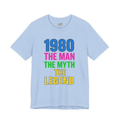Born a Legend Since 1980 (editable)– Unisex Streetwear Graphic Tee