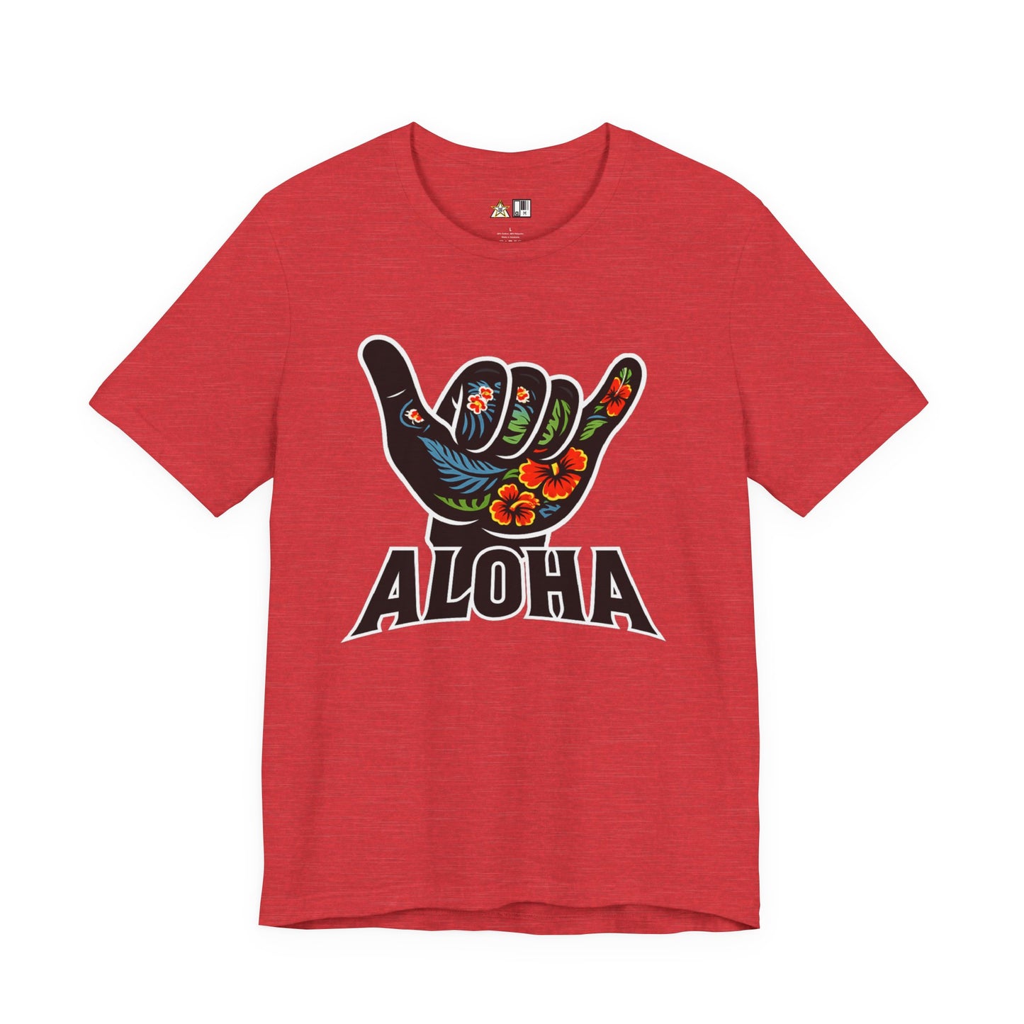 Aloha Shaka Floral Vibe – Unisex Streetwear Graphic Tee