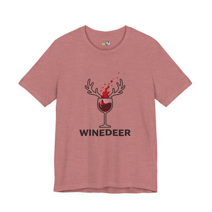 Wine Deer Authority – Unisex Bold Graphic Streetwear Tee