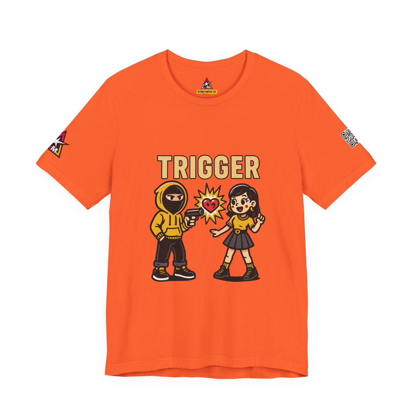 Trigger Graphic T-Shirt | Funny Dating Tee | Toxic Love Streetwear  TRIGGER