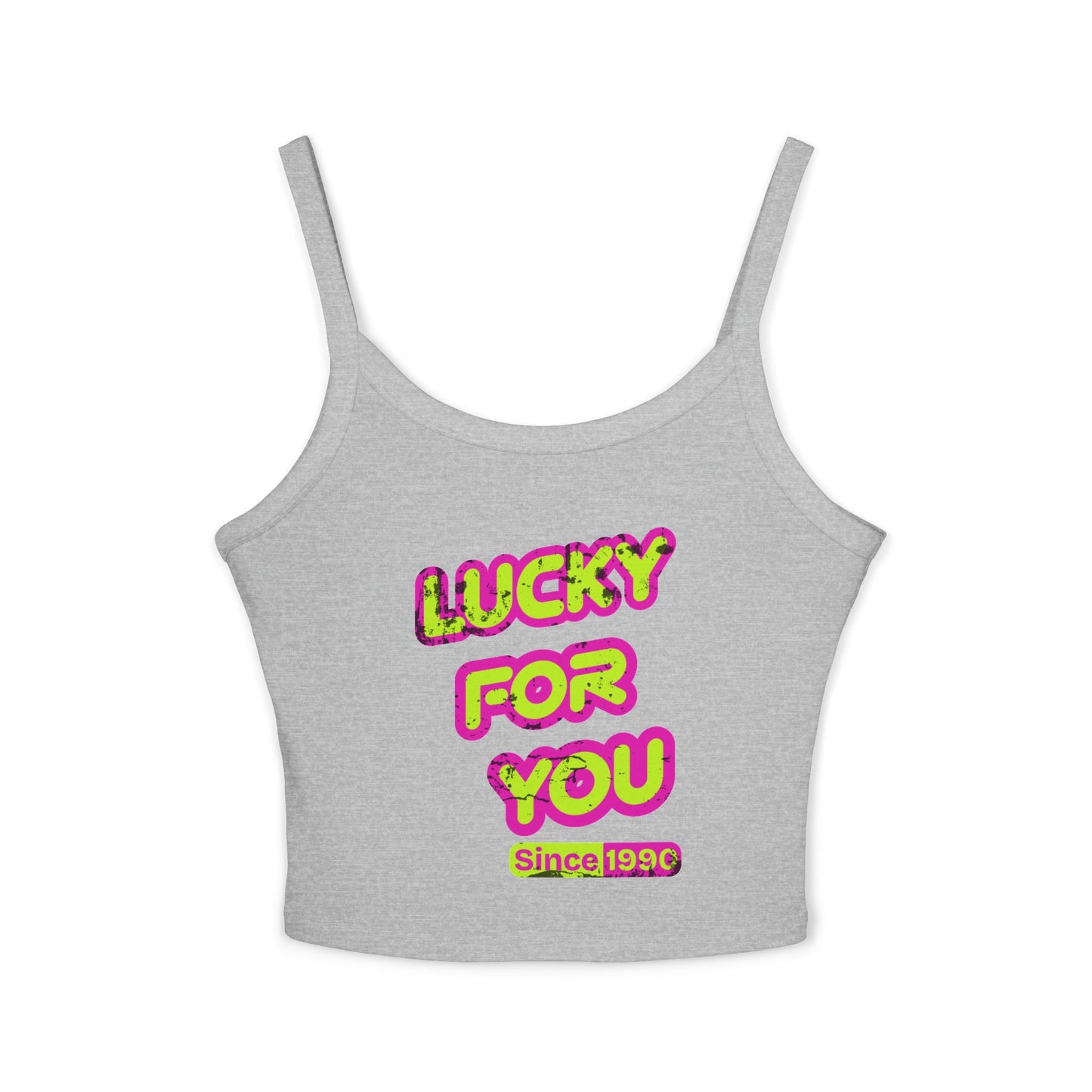 LUCKY FOR YOU SINCE 1990 | Vintage Spaghetti tank | Retro Streetwear