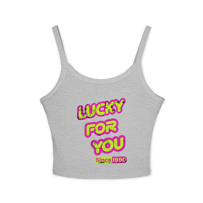 LUCKY FOR YOU SINCE 1990 | Vintage Spaghetti tank | Retro Streetwear