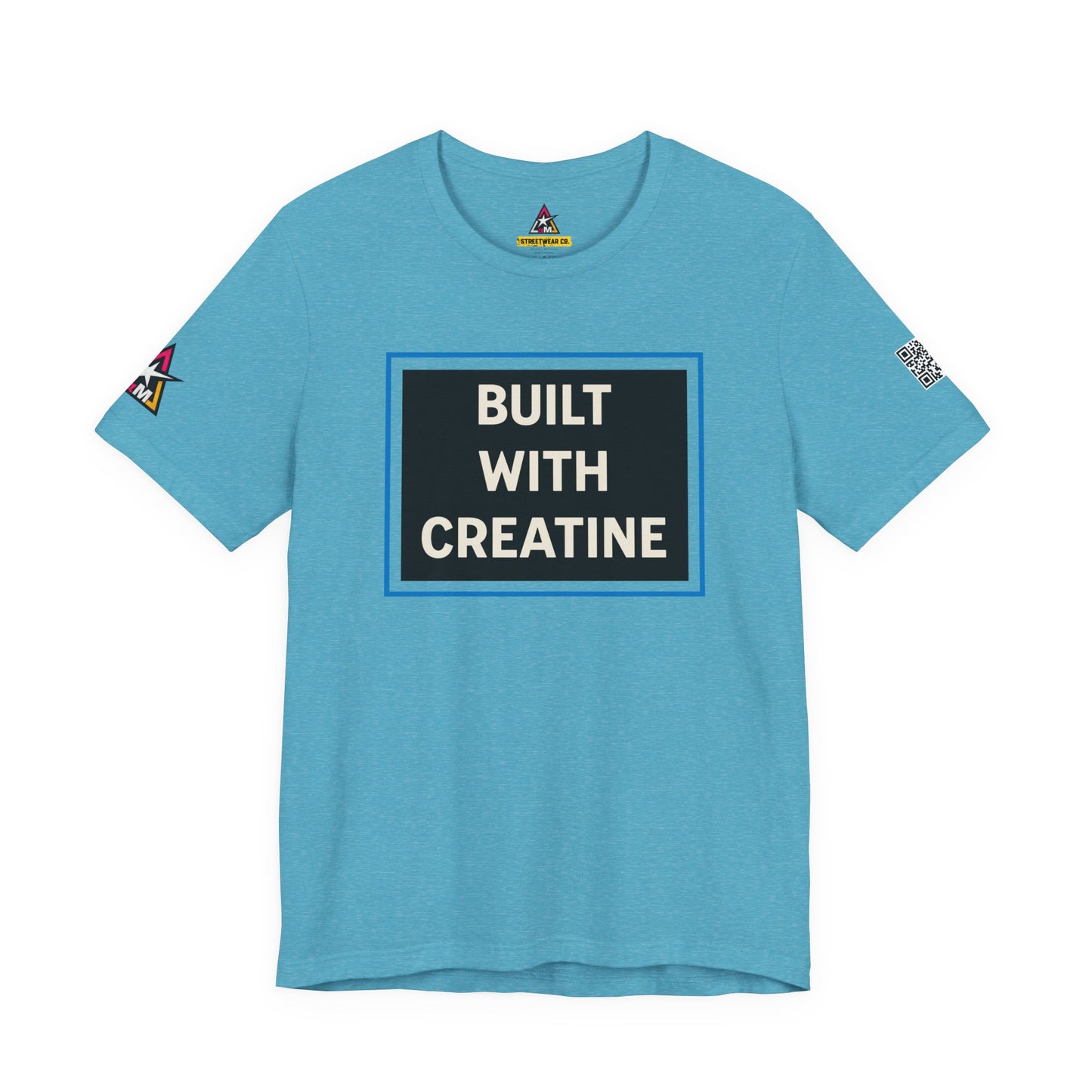Built With Creatine Graphic T-Shirt | Gym Streetwear Tee | Bodybuilding & Fitness Shirt