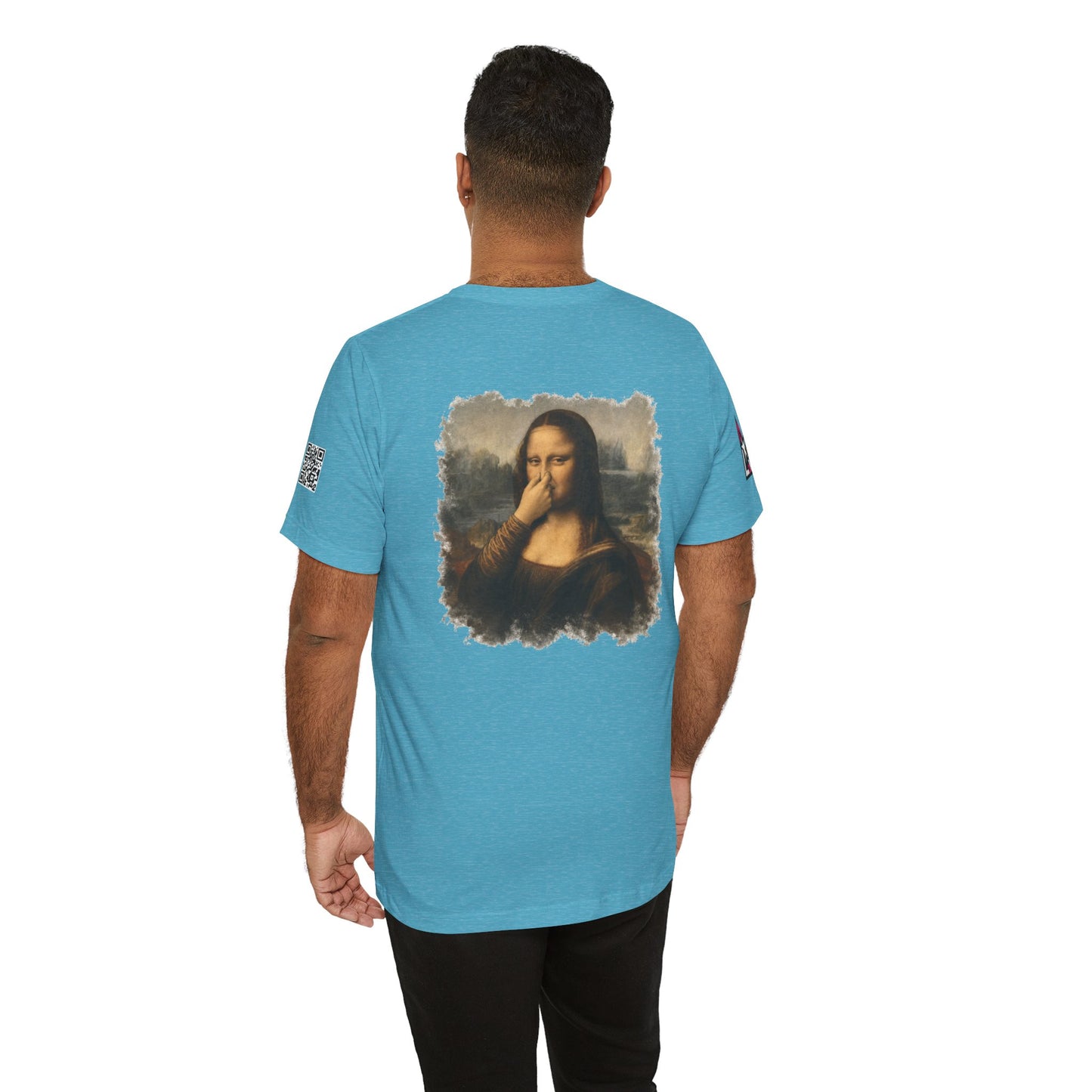 Something Smells Like Bullshit Graphic T-Shirt | Mona Lisa Parody Tee