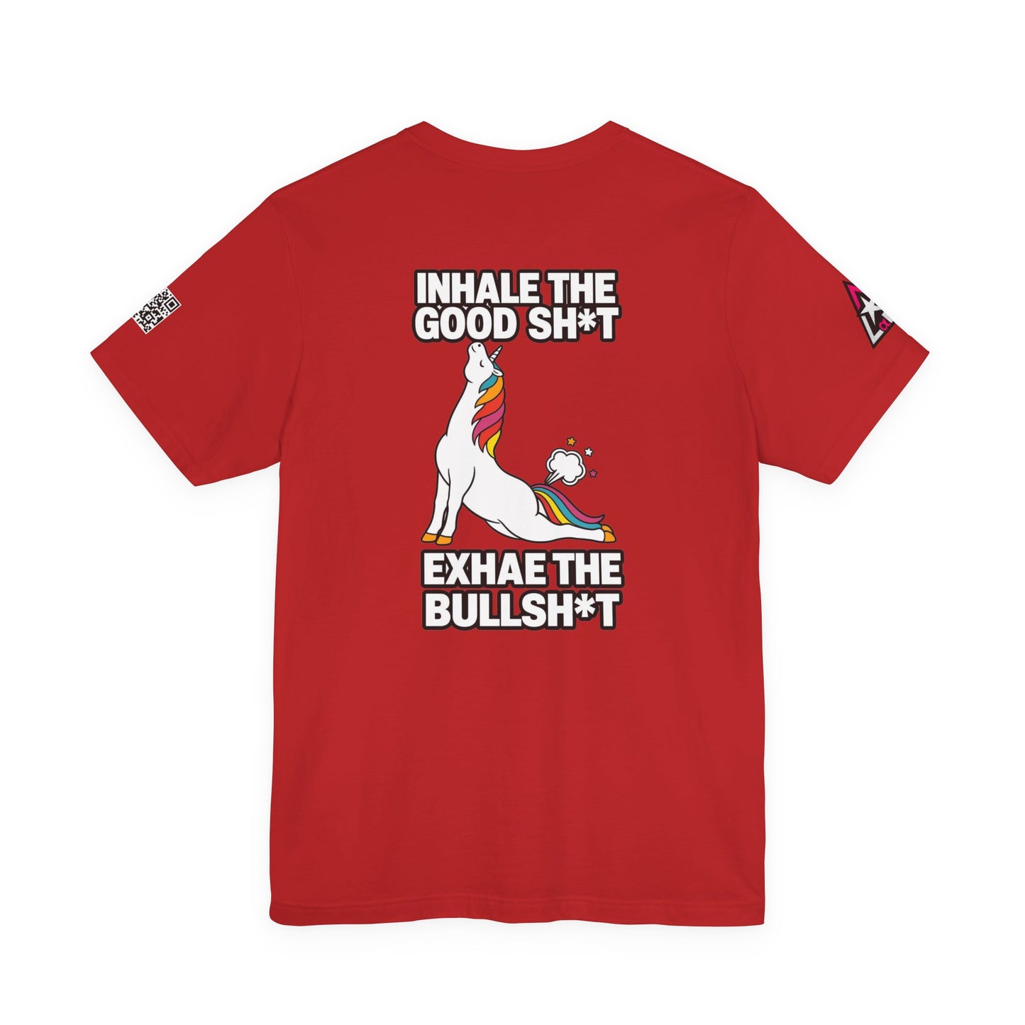 Inhale the Good Shit, Exhale the Bullshit – Funny Unicorn Graphic Tee