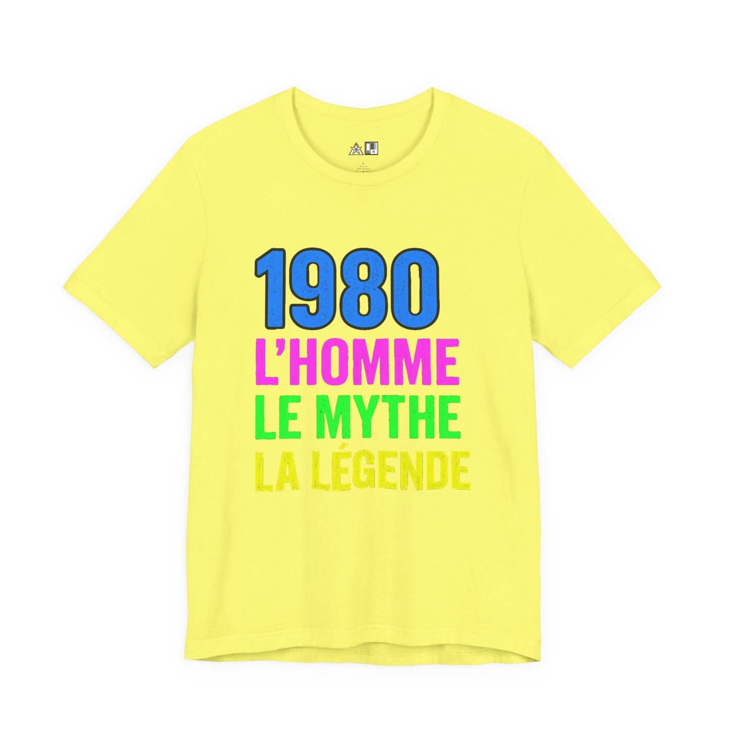 Born a Legend Since 1980 (editable French)– Unisex Streetwear Graphic Tee