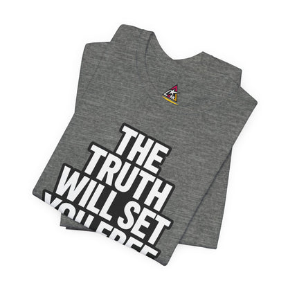 The Truth Will Set You Free Graphic T-Shirt | John 8:32 Christian Tee | Faith Streetwear Shirt