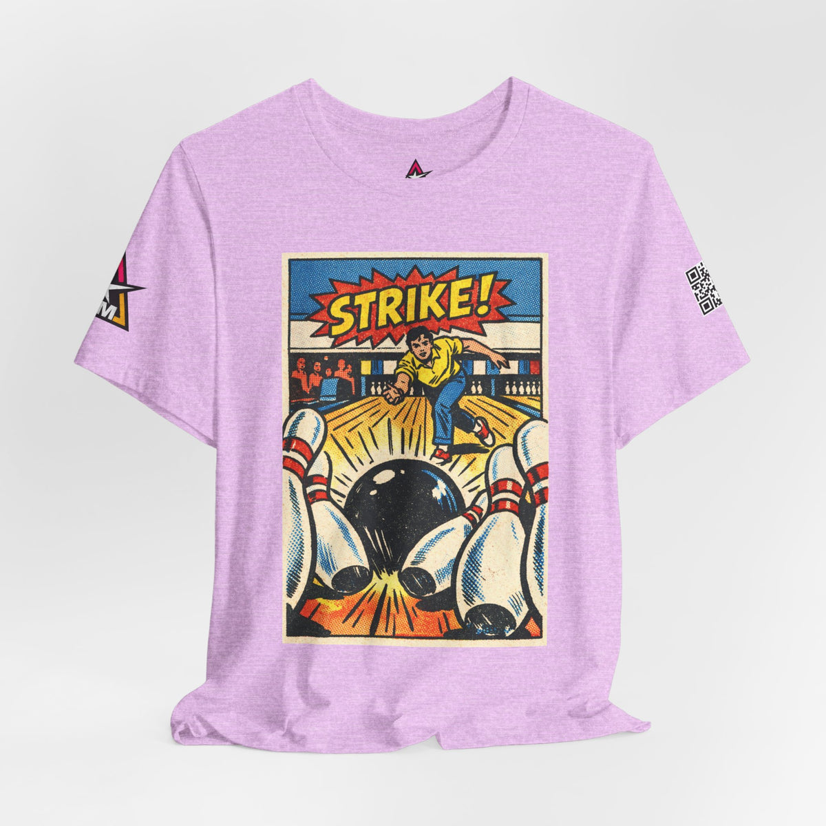 Strike Graphic T-Shirt | Bowling Streetwear Tee | Retro Bowling Shirt  STRIKE.