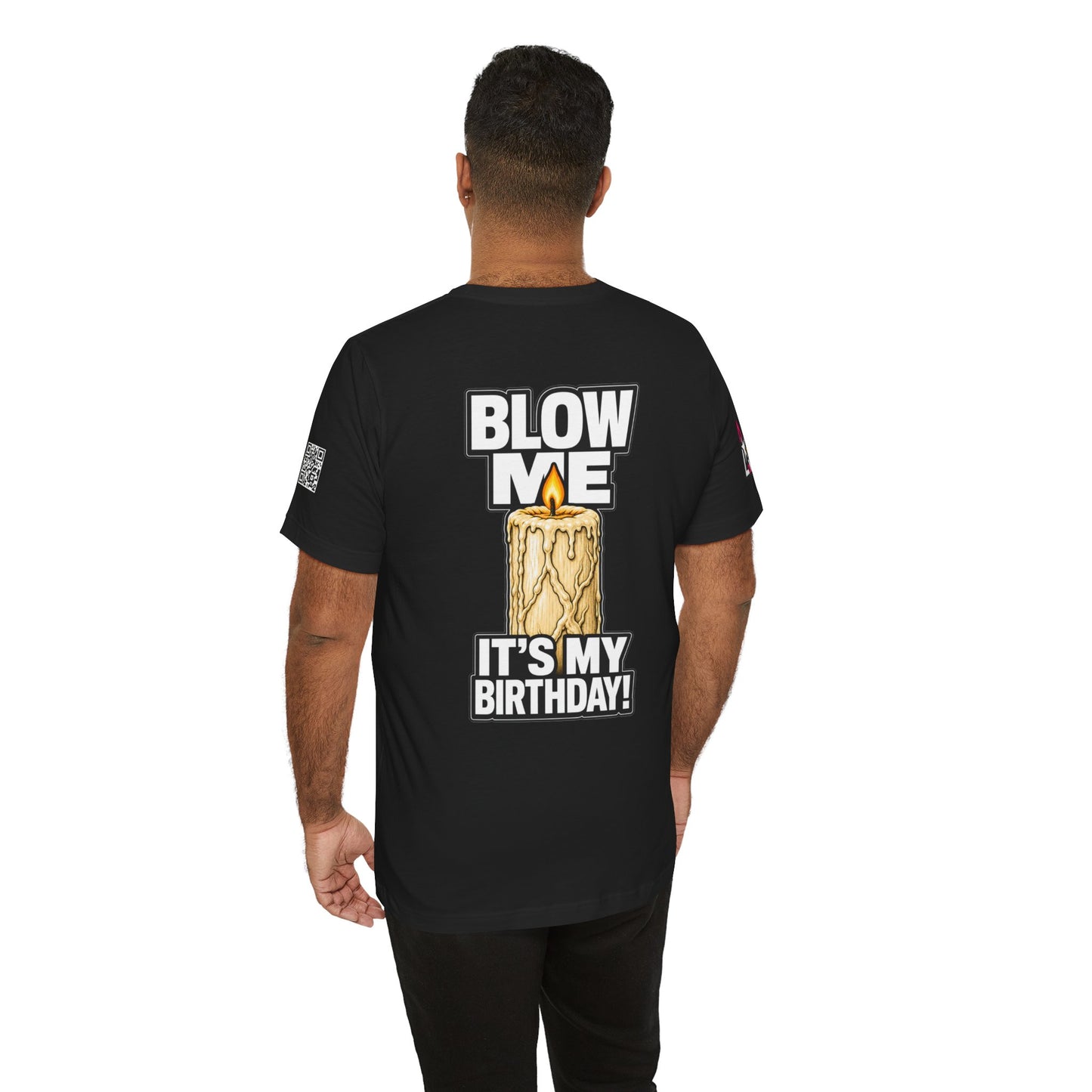 Blow Me, It’s My Birthday – Funny Birthday Candle Graphic Tee
