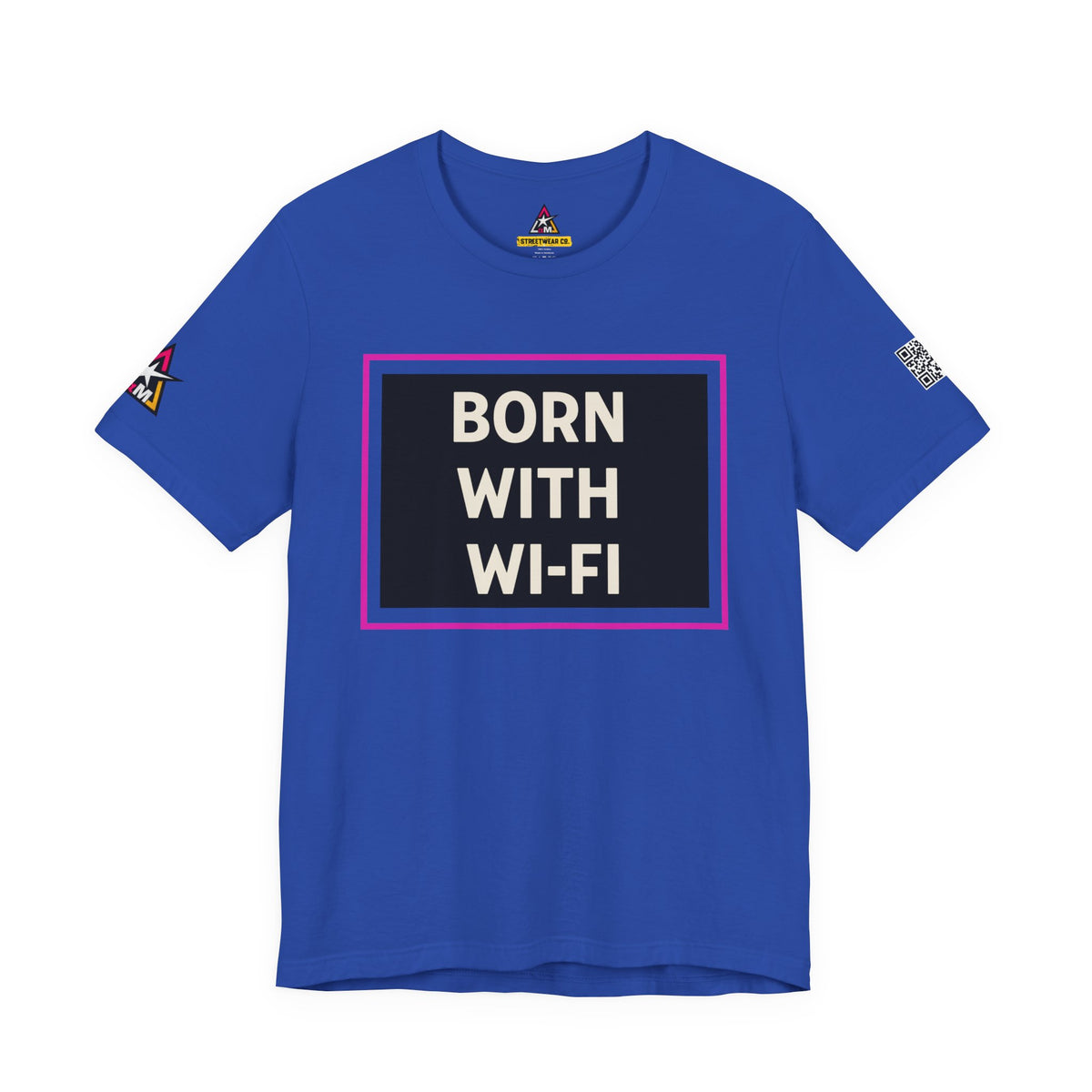 BORN WITH WI-FI | Funny Millennial Graphic Tee | Tech Humor Streetwear
