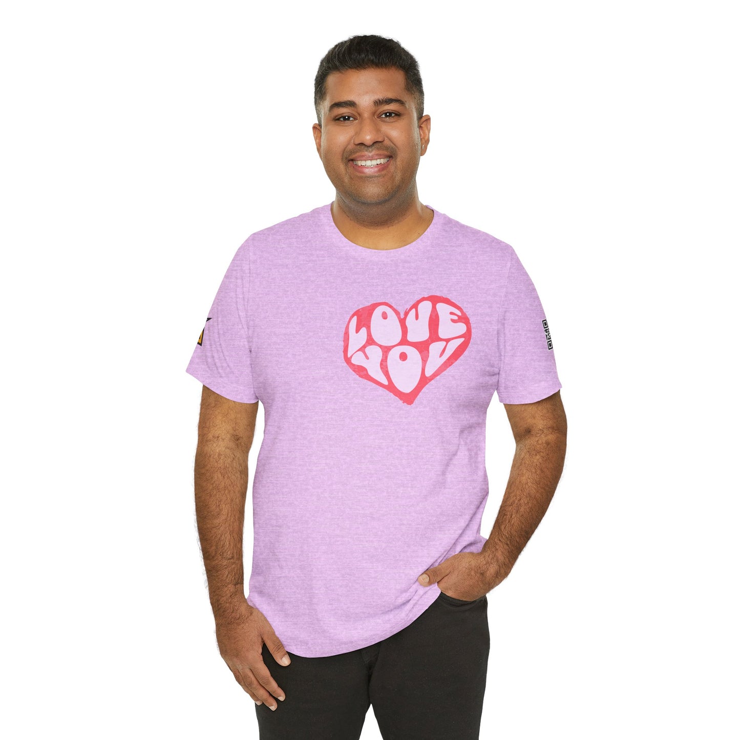 Love You Graphic T-Shirt | Heart Graphic Tee | Cute Retro Streetwear Shirt