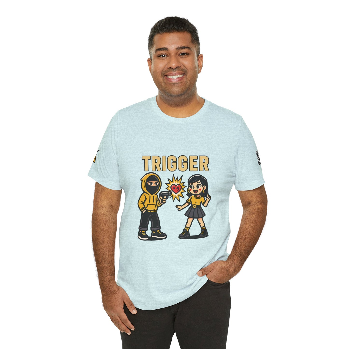 Trigger Graphic T-Shirt | Funny Dating Tee | Toxic Love Streetwear  TRIGGER