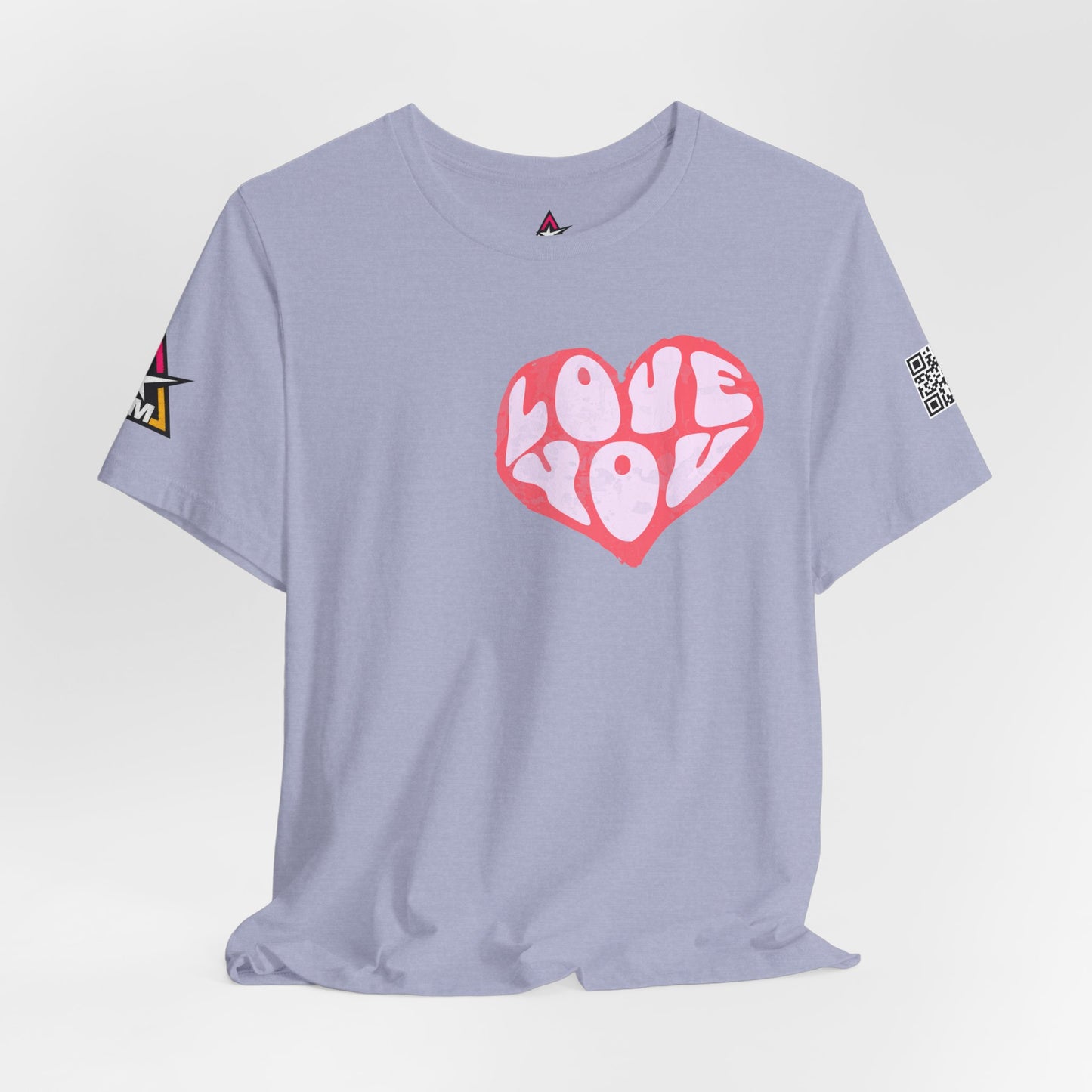 Love You Graphic T-Shirt | Heart Graphic Tee | Cute Retro Streetwear Shirt