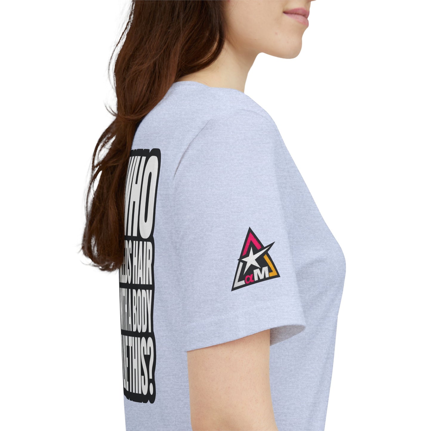 Who Needs Hair With a Body Like This? – Funny Gym Graphic Tee