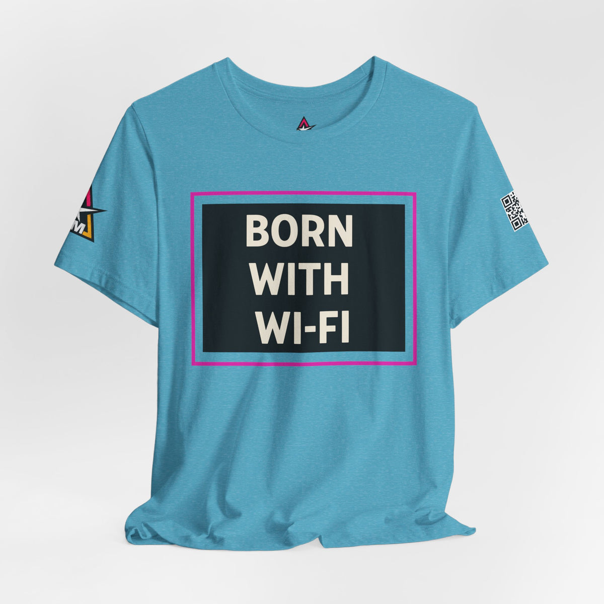 BORN WITH WI-FI | Funny Millennial Graphic Tee | Tech Humor Streetwear