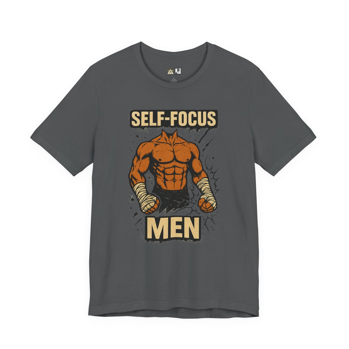 Fighter Self-Focus Men Muscle Power – Unisex Streetwear Graphic Tee