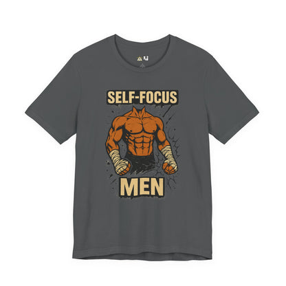 Fighter Self-Focus Men Muscle Power – Unisex Streetwear Graphic Tee