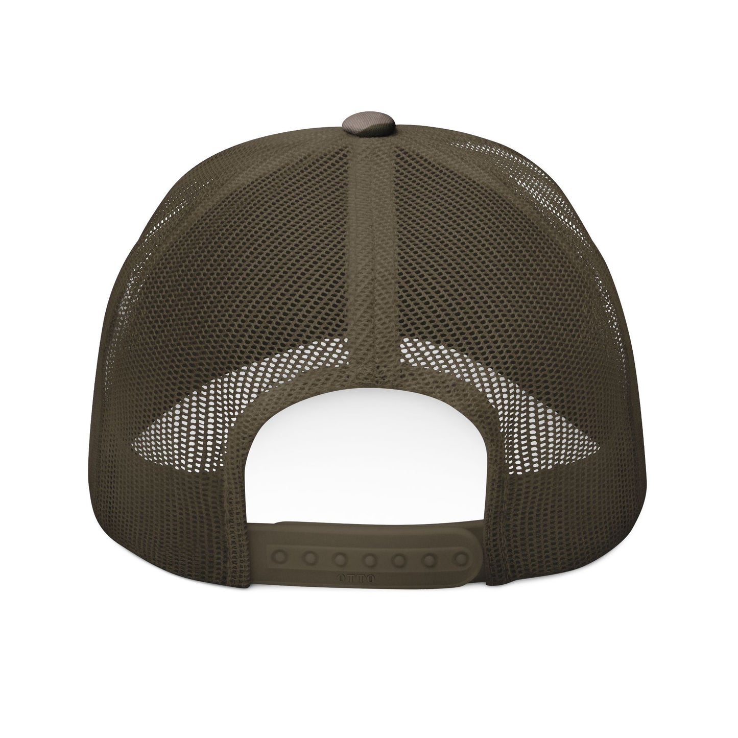 CAMO TRUCKER HAT – STAY HIDDEN. STAND OUT.