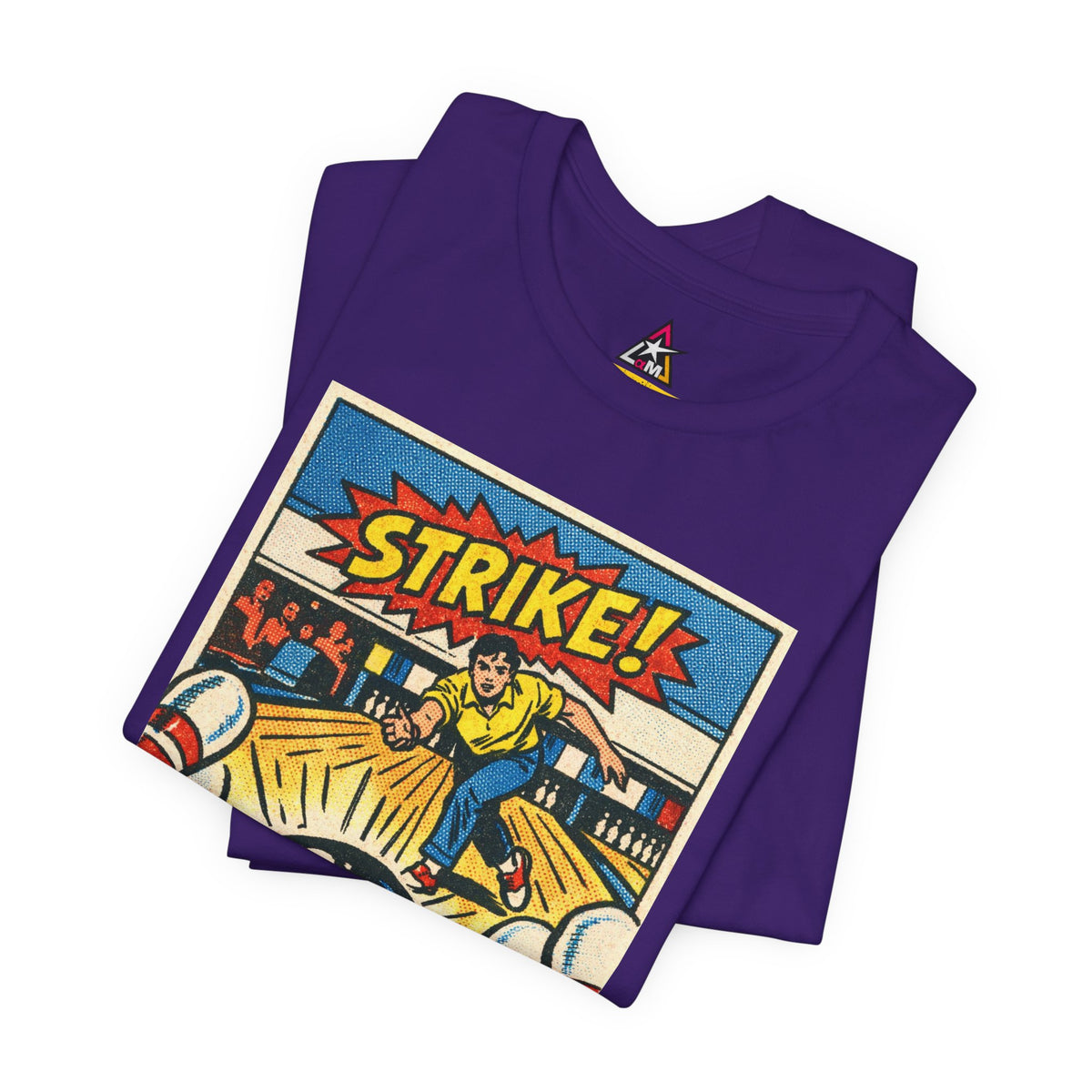 Strike Graphic T-Shirt | Bowling Streetwear Tee | Retro Bowling Shirt  STRIKE.