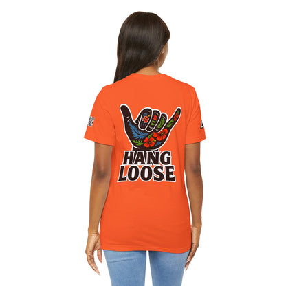 Hang Loose Graphic T-Shirt | Shaka Hand Tee | Tropical Surf Streetwear