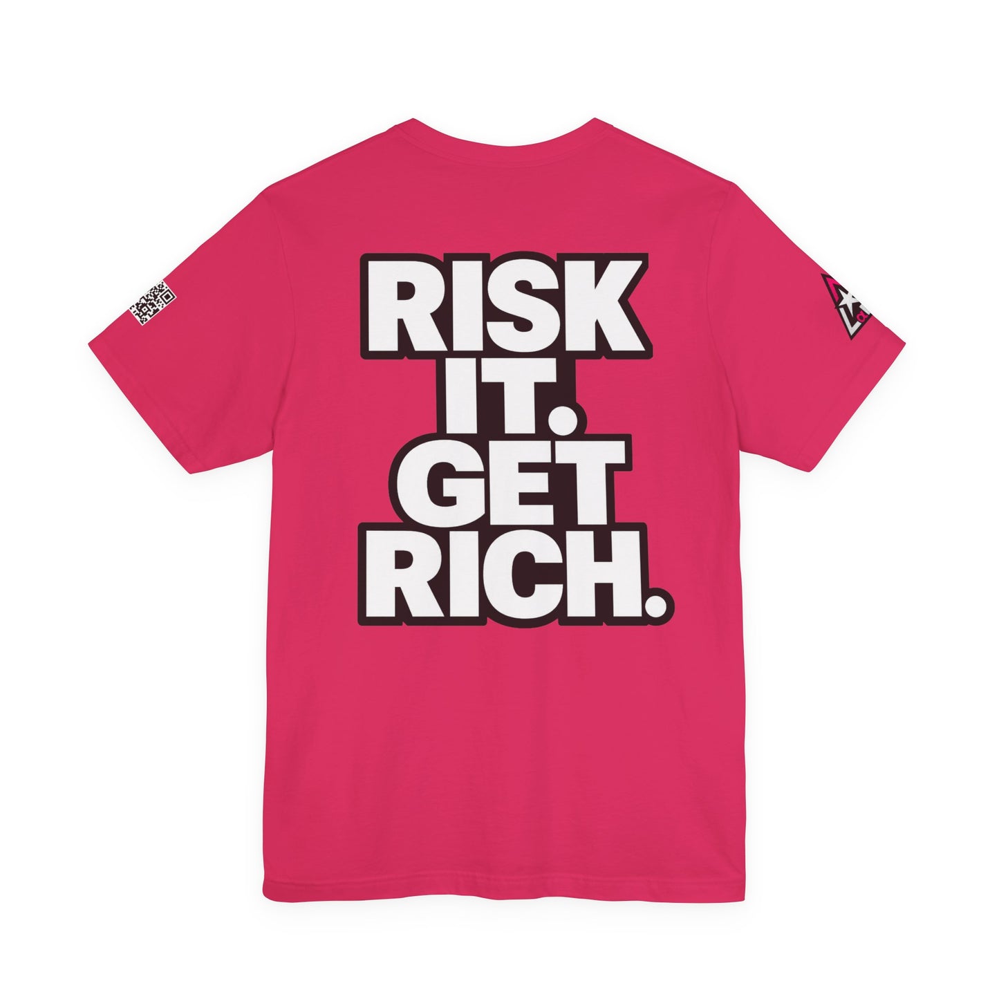 Risk It. Get Rich. – Bold Motivational Graphic Tee