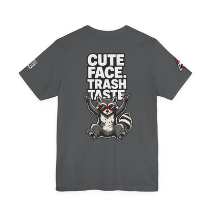 Cute Face, Trash Taste – Funny Raccoon Graphic Tee