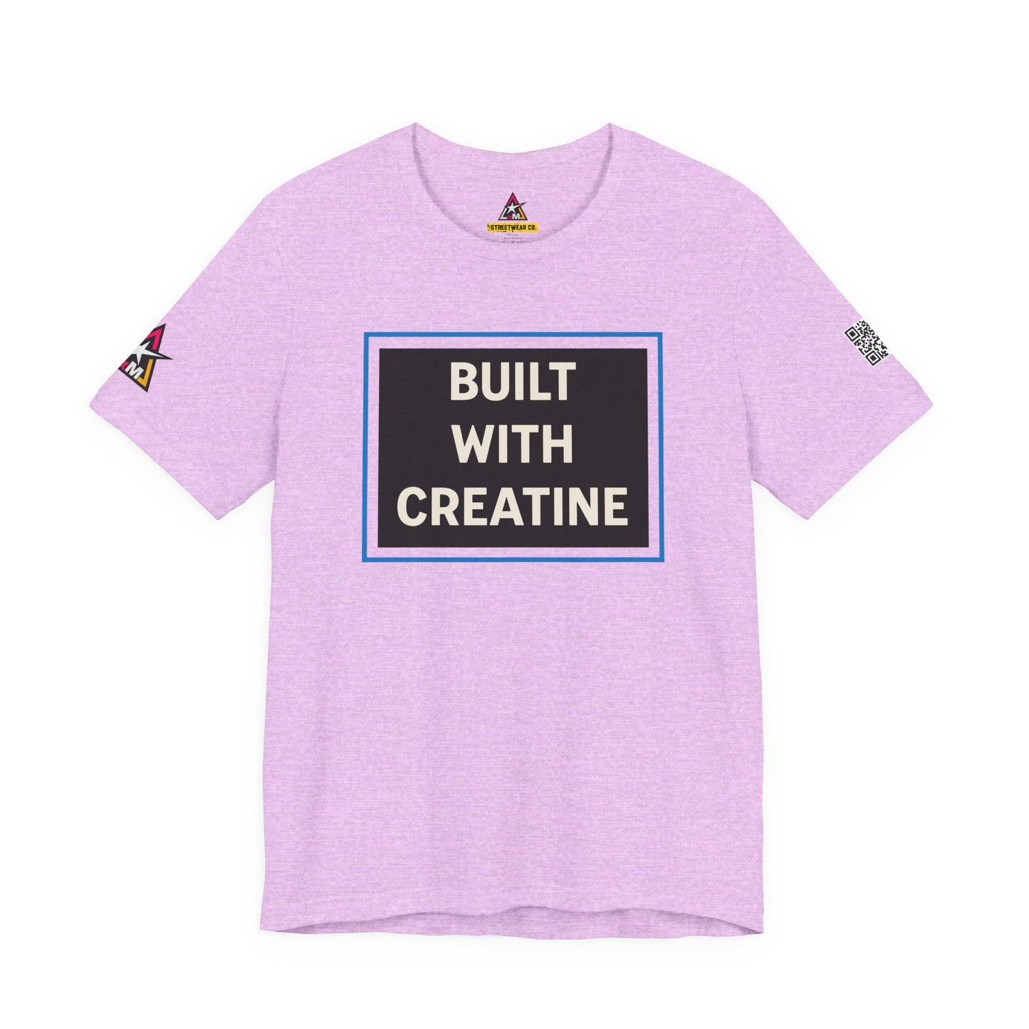 Built With Creatine Graphic T-Shirt | Gym Streetwear Tee | Bodybuilding & Fitness Shirt