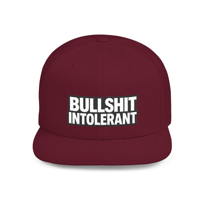 Bullshit Intolerant – Funny Sarcastic Streetwear Snapback