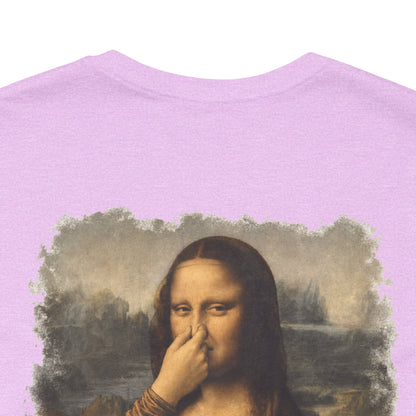 Something Stinks – Funny Mona Lisa Parody Graphic Tee