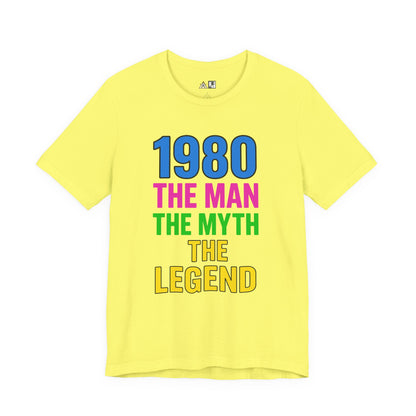 Born a Legend Since 1980 (editable)– Unisex Streetwear Graphic Tee