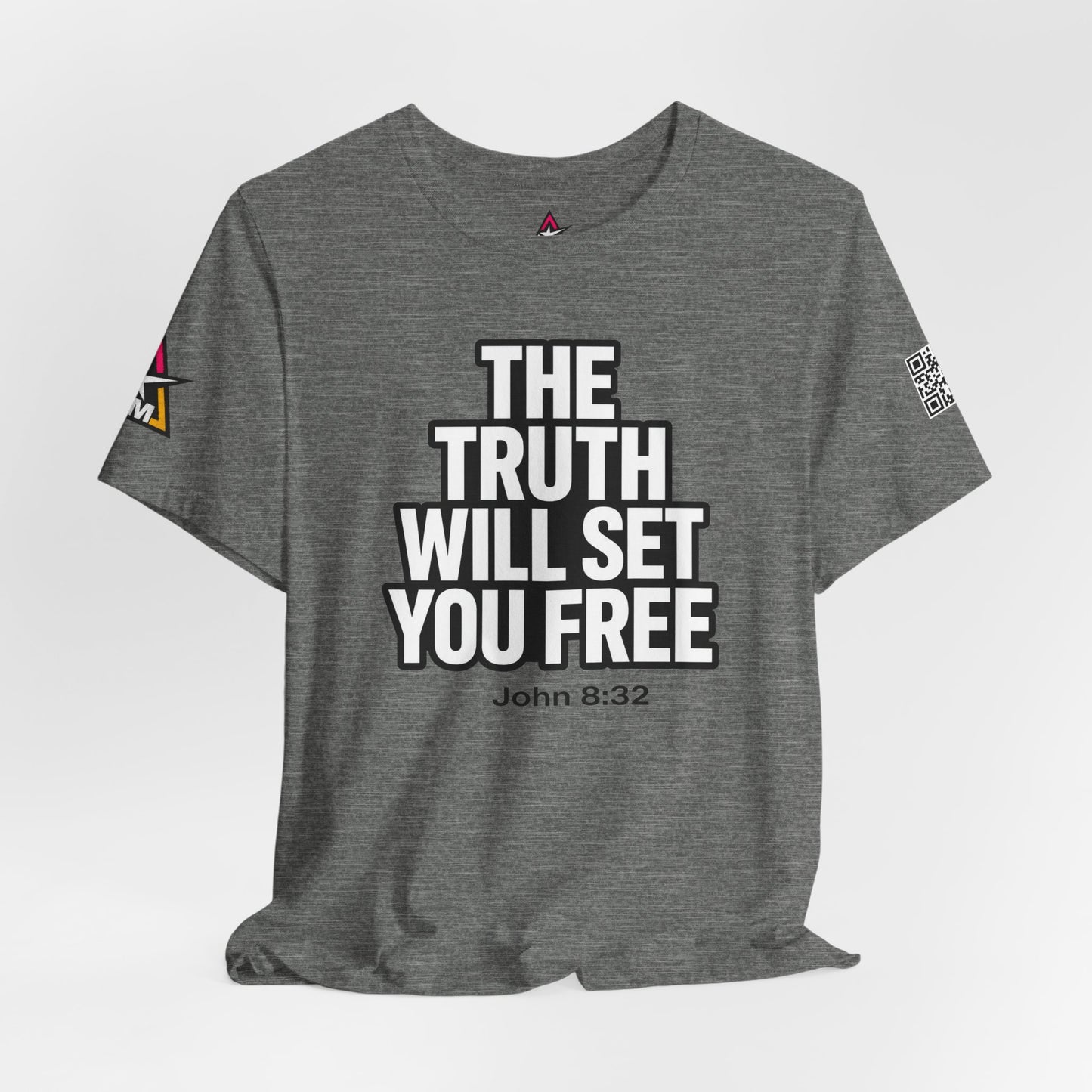 The Truth Will Set You Free Graphic T-Shirt | John 8:32 Christian Tee | Faith Streetwear Shirt