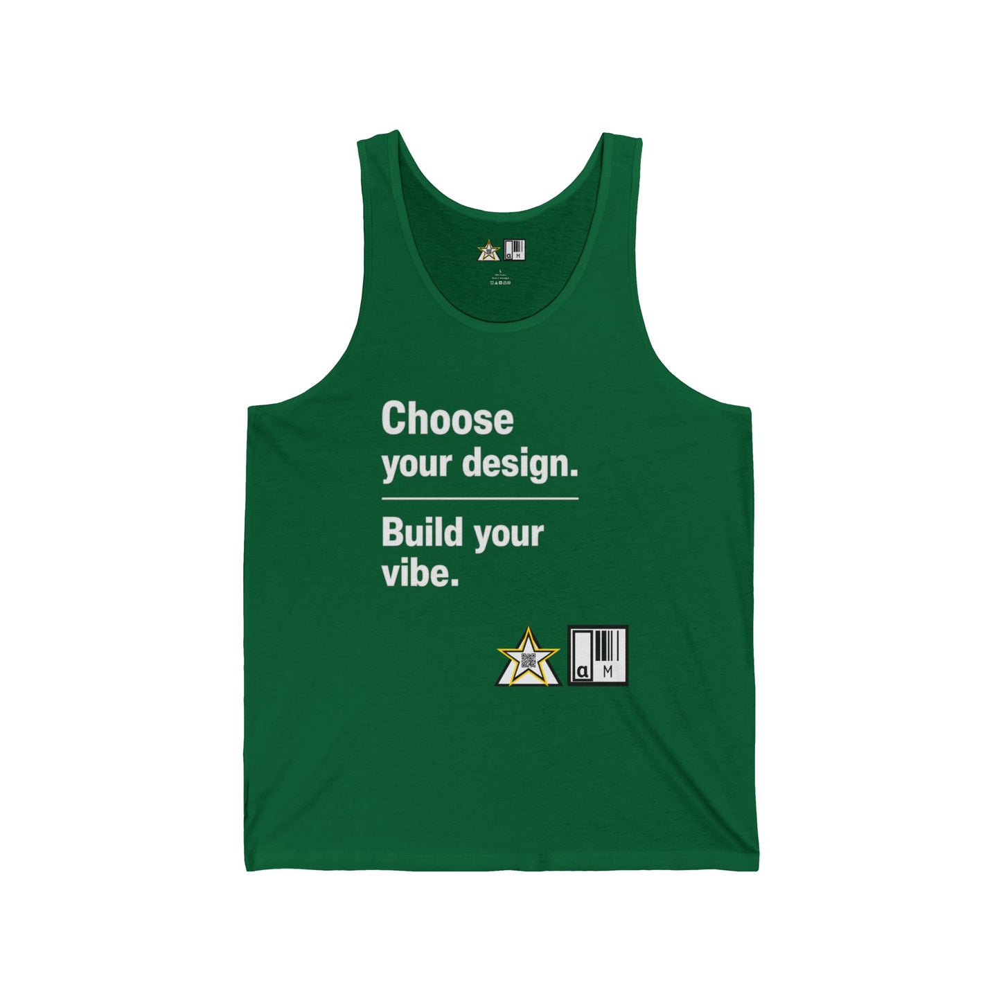 Custom Clean Light Tank Choose Your Design.       Build Your Vibe.