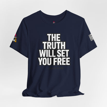 The Truth Will Set You Free Graphic T-Shirt | John 8:32 Bible Verse Tee | Christian Streetwear