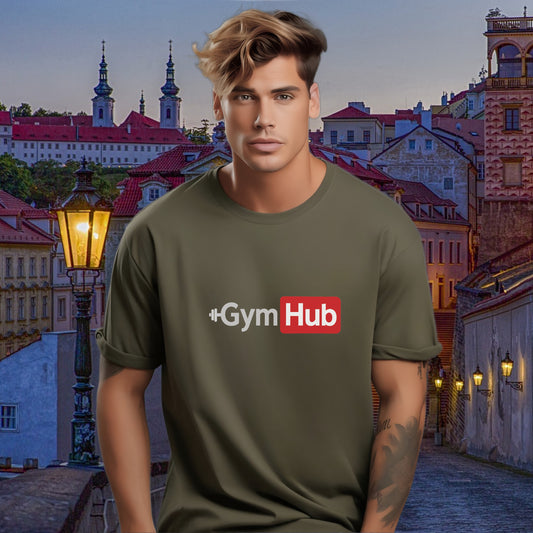 Stylish Gym Hub Graphic Tee for Fitness Enthusiasts product