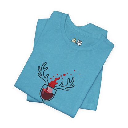 Wine Deer Authority – Unisex Bold Graphic Streetwear Tee